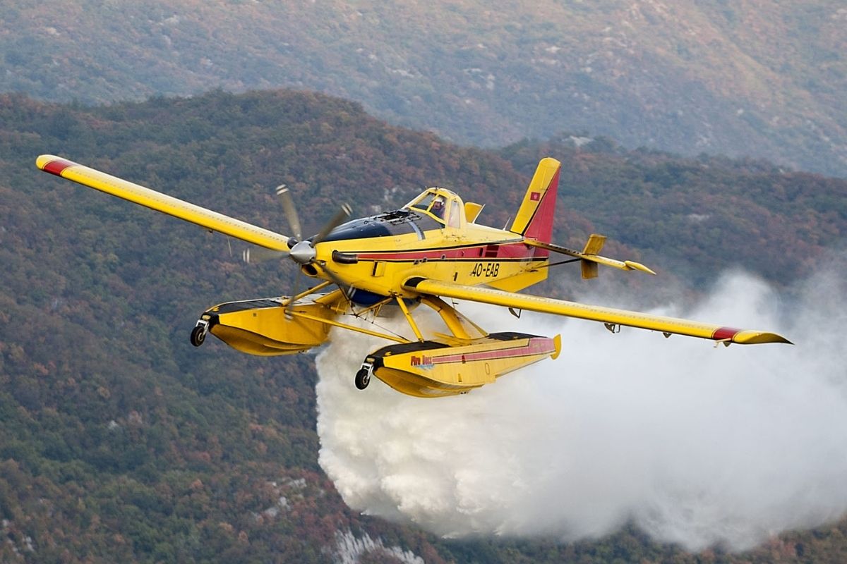 Hırvatistan’dan dönen Orman Genel Müdürlüğü’ne ait yangın söndürme uçağıyla irtibat kesildi