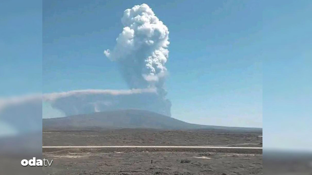 Ölü denilen yanardağ patladı
