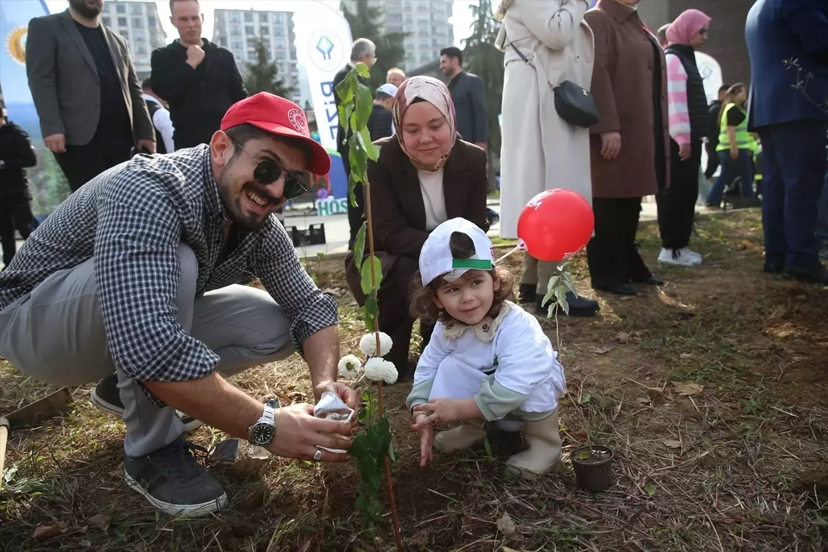 Trabzon ve çevre illerde “Milli Ağaçlandırma Günü” kapsamında fidan dikildi