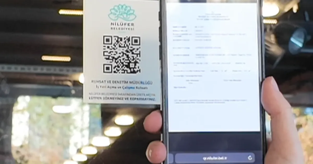 Bursa Nilüfer’de QR kod ile ruhsat dönemi başladı