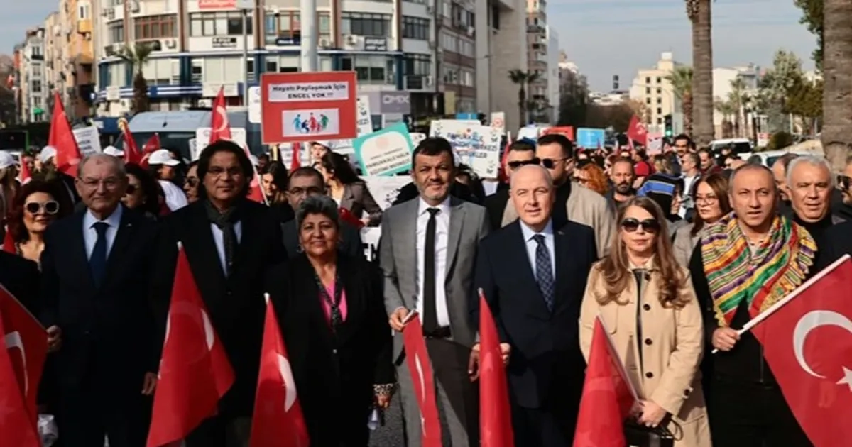 Denizli’de Dünya Engelliler Günü’nde farkındalık yürüyüşü