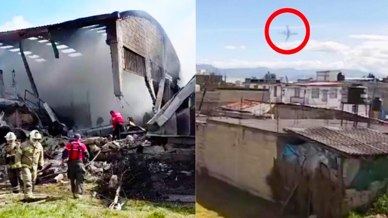 Meksika’da uçak düştü! Çok sayıda ölü var