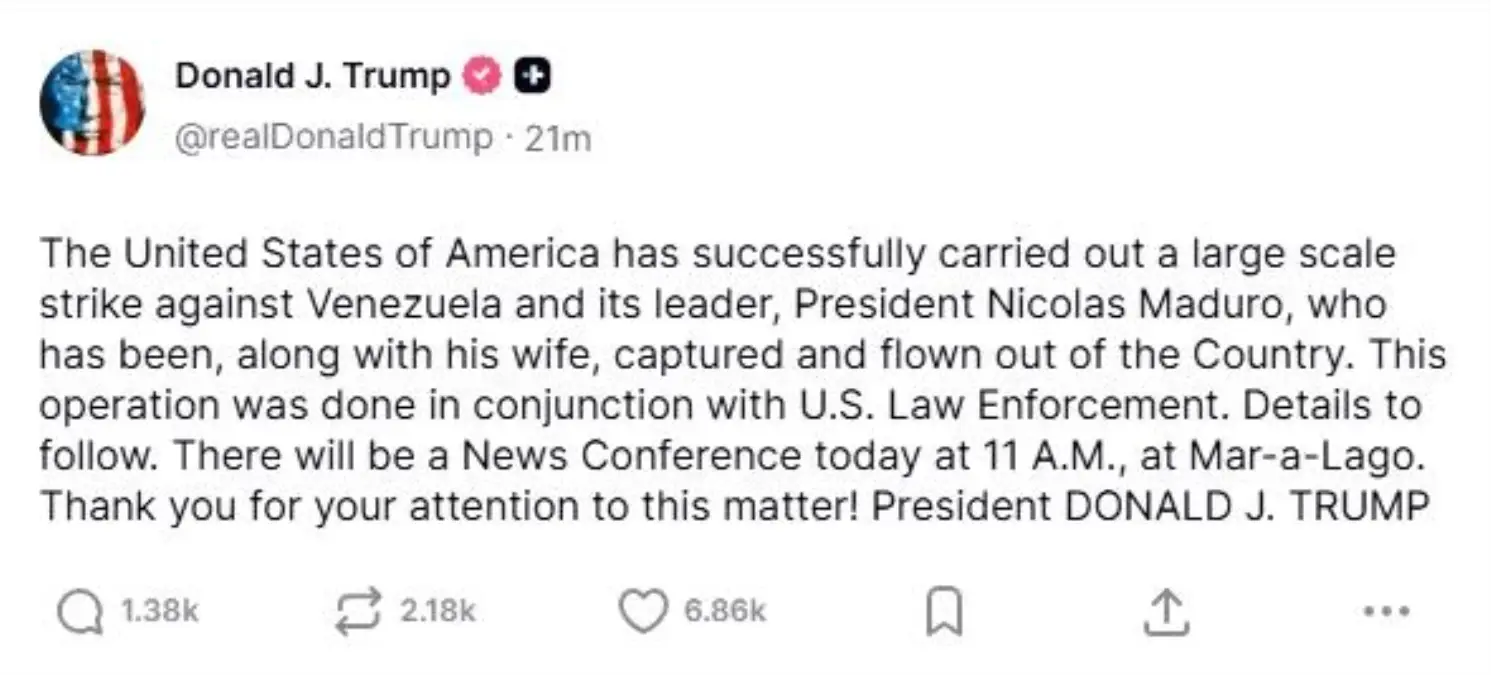 Trump, Venezuela’ya Saldırıyı Doğruladı